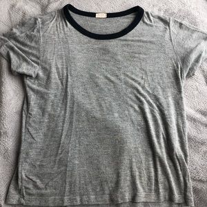 Brandy Melville Grey Short-Sleeve
